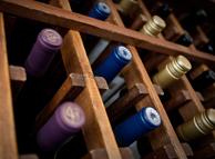Wine Bottles in a Wine Rack